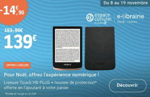 franceloisirs.ch - La liseuse Vivlio Touch HD Plus est maintenant  disponible en version grise/noire !😍  Pratique, pour  emmener partout avec vous toutes vos lectures cet été ! 😎⛱